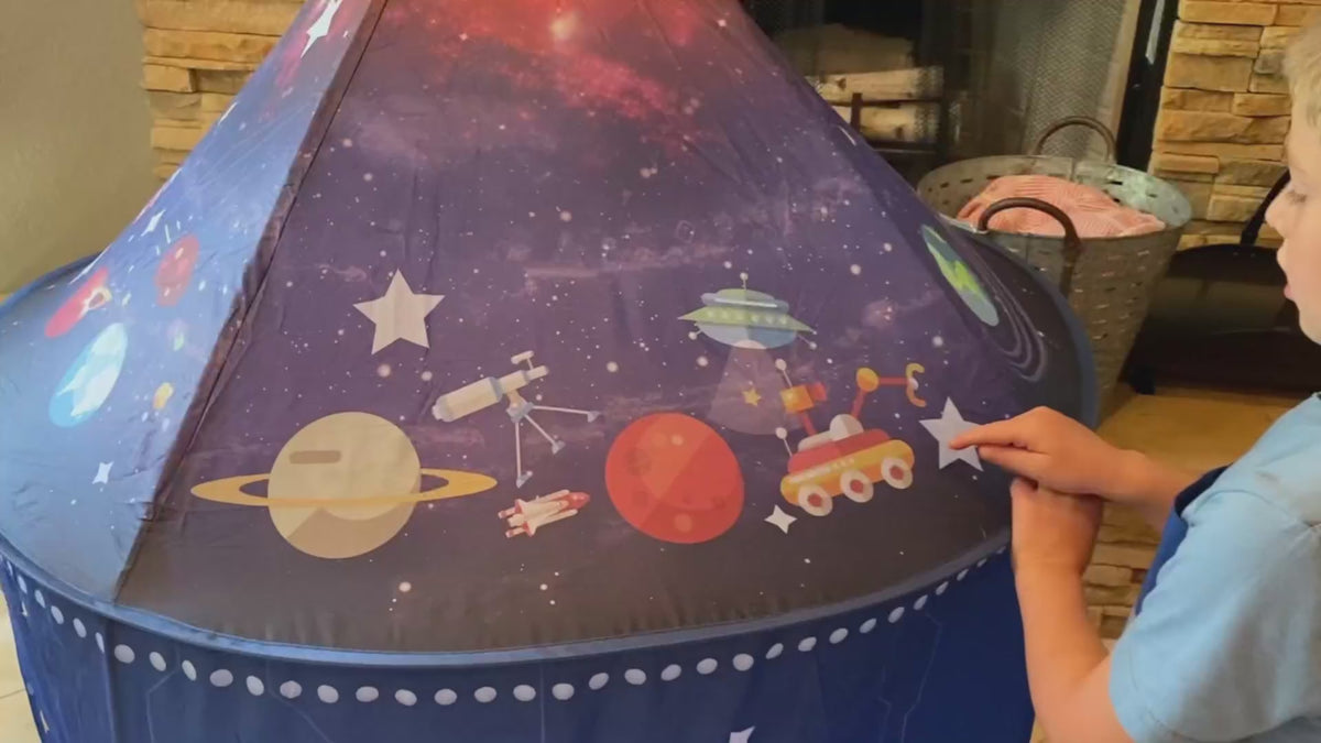 Blast Off to Adventure Rocket Ship Play Tent for Kids Indoor Outdoor S – Smart Kids Planet