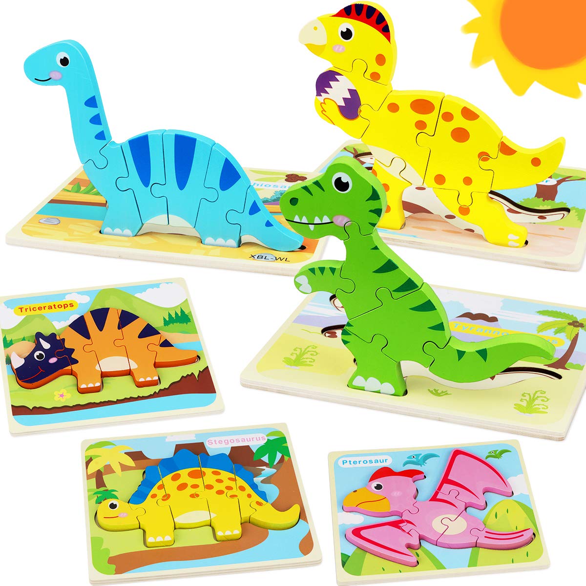 Dinosaur Jigsaw Puzzles - Dino Puzzle Game for Kids & Toddlers for