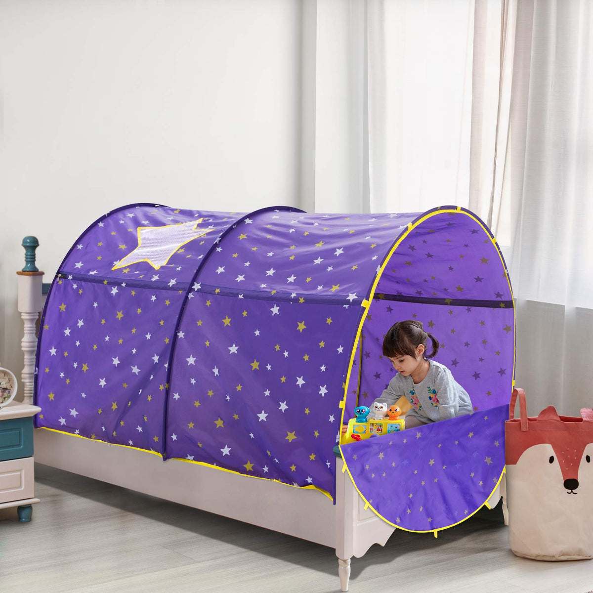 full size bed tent Space Starlight Bed Canopy – Smart Kids Planet