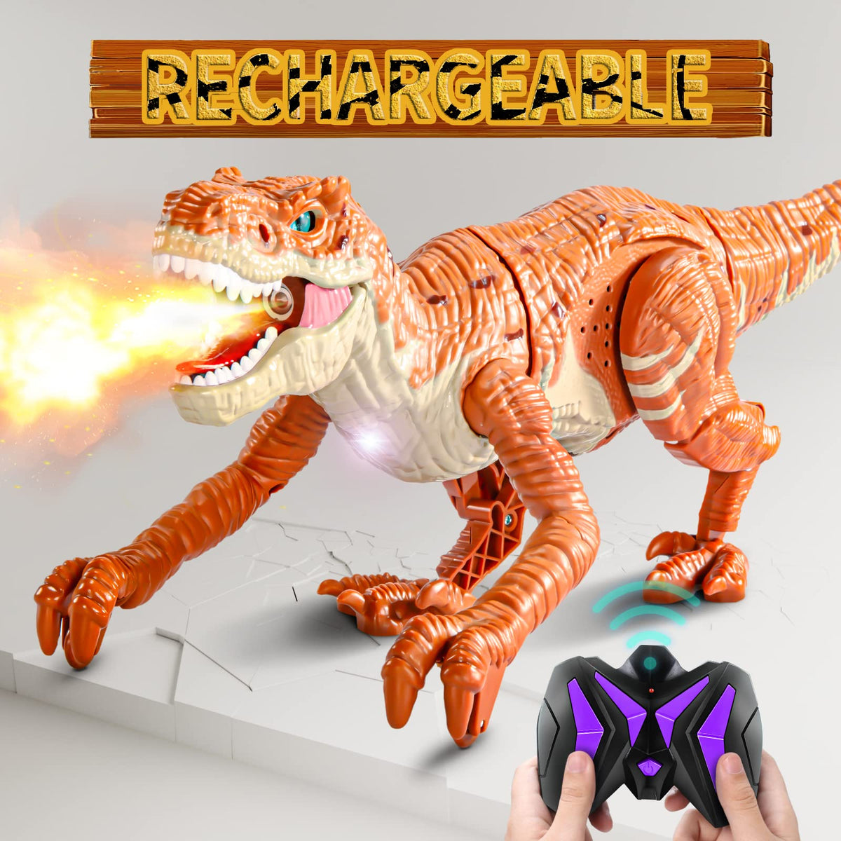 Dino-Rific RC T-Rex Toy: Roaring, Walking, Mist-Spraying Fun for Kids Smart Kids Planet Dino-Rific RC T-Rex Toy: Roaring, Walking, Mist-Spraying Fun for Kids Smart Kids Planet