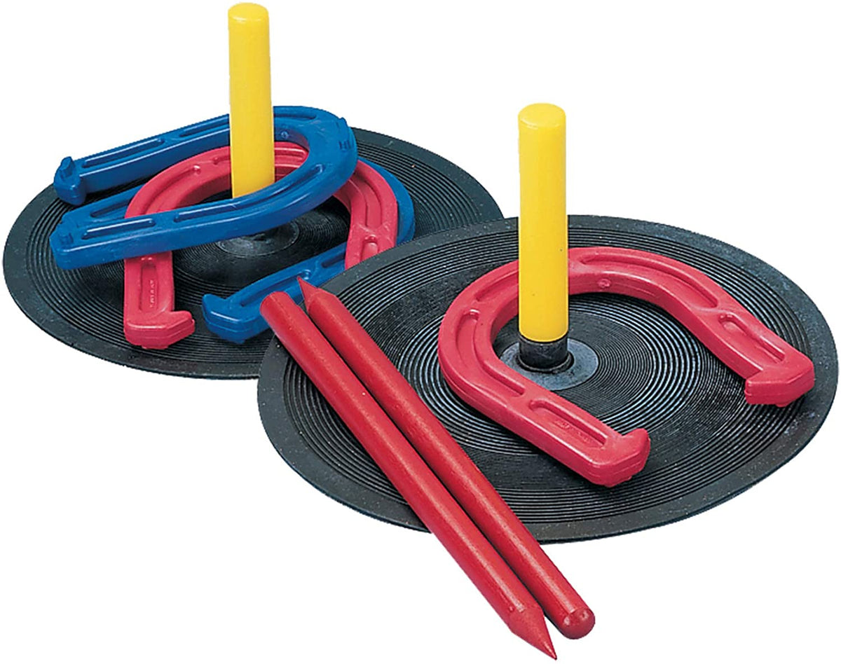 Win SPORTS Rubber Horseshoes Game Set For Outdoor Indoor Games,Beach Games  - Perfect For Backyard And Fun For Kids And Adults