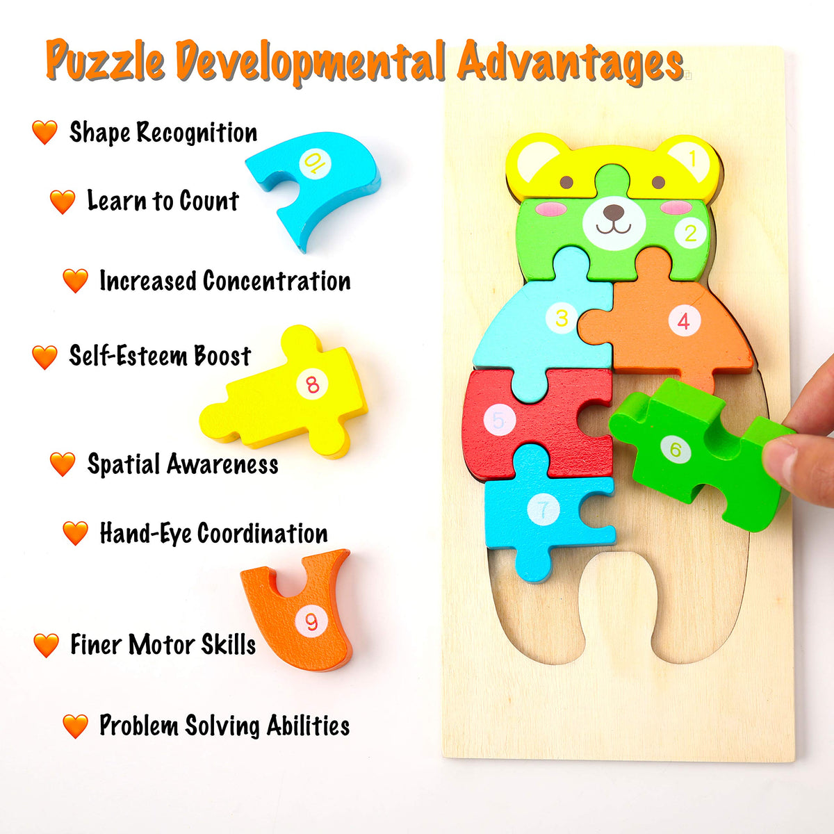 Montessori Mama Jigsaw Puzzles for Kids Ages 4-8 | Wooden Puzzles for Kids  Ages 3-5 | 3-Pack Kids Pu…See more Montessori Mama Jigsaw Puzzles for Kids