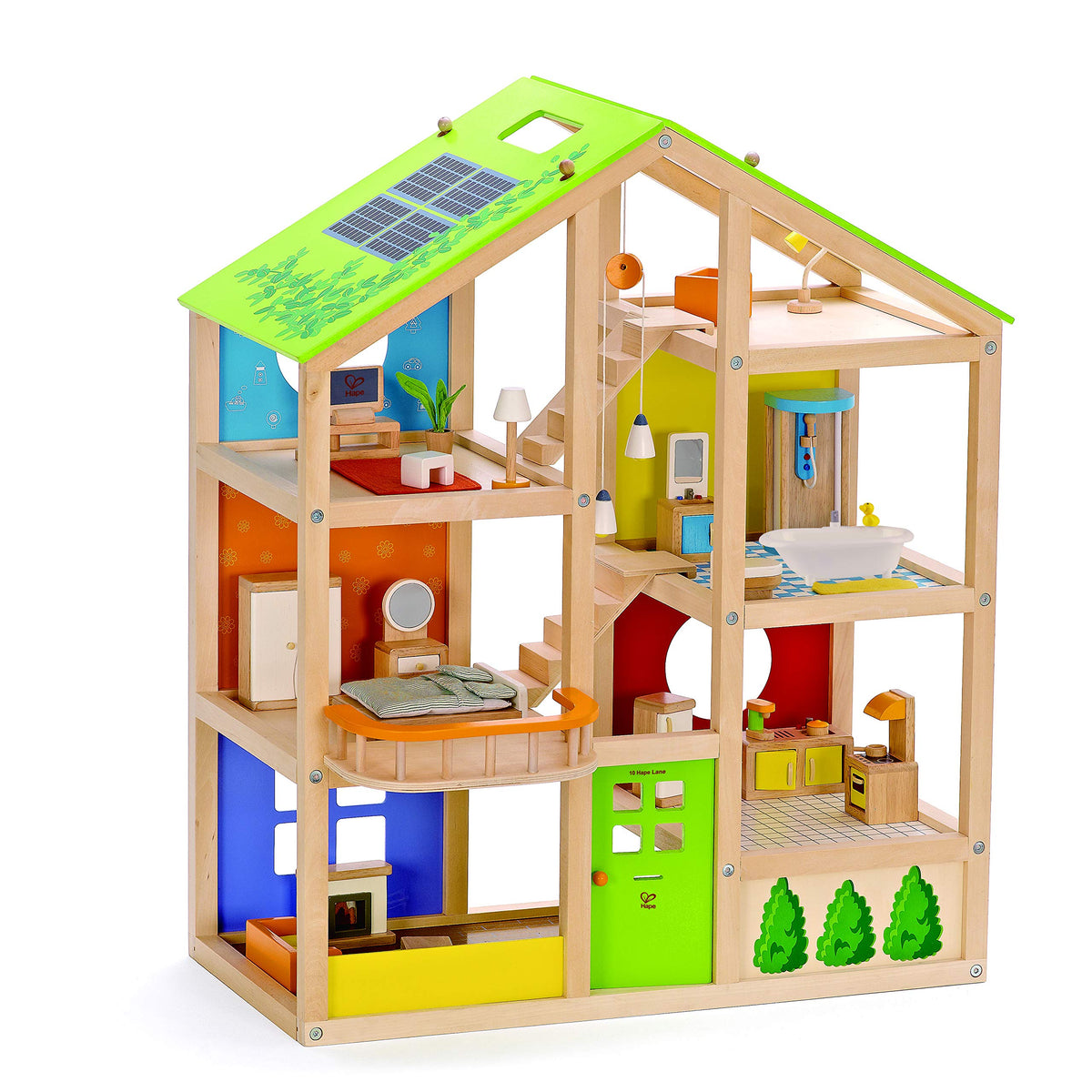 13 Wood 2-Story Dollhouse by Make Market®