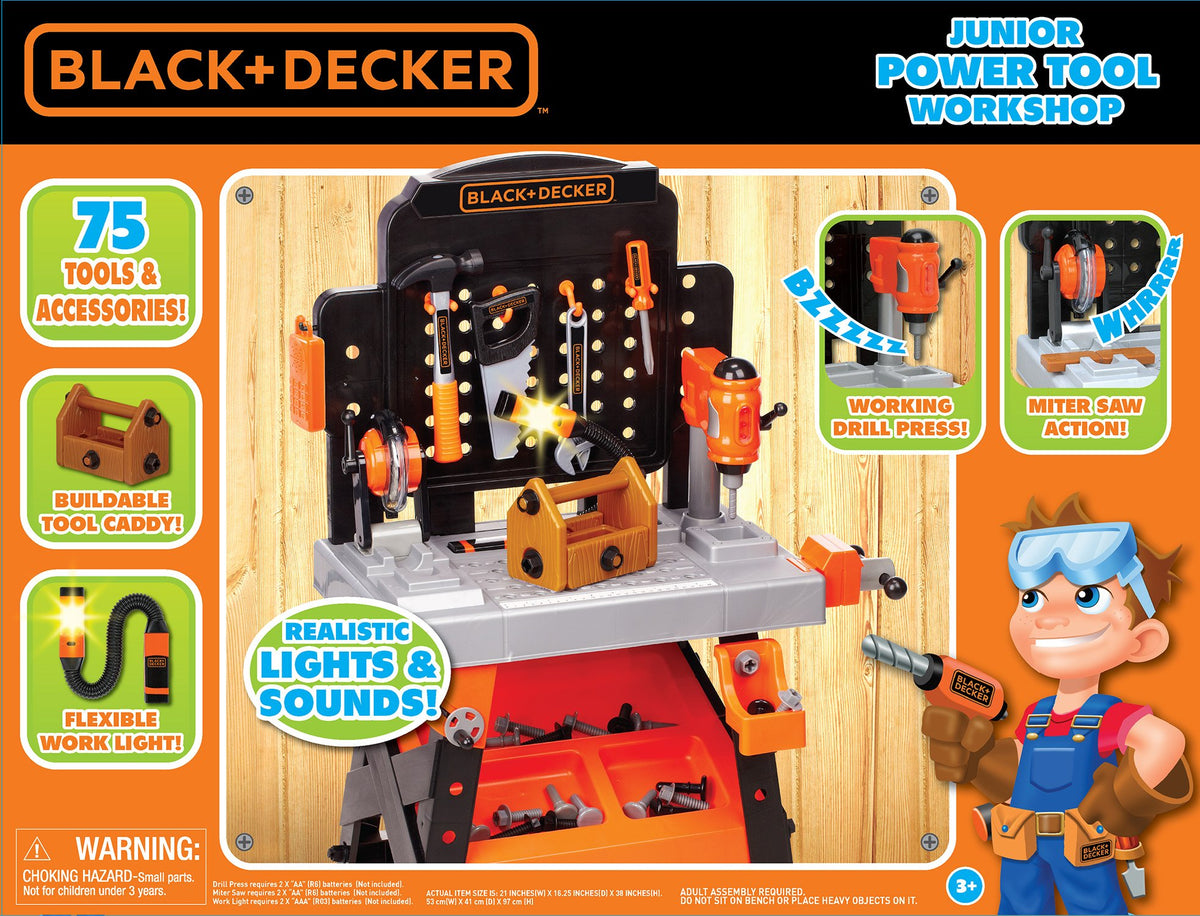 Toy Drill: BLACK+DECKER Jr. Electronic Power Drill - Science Shop For Kids
