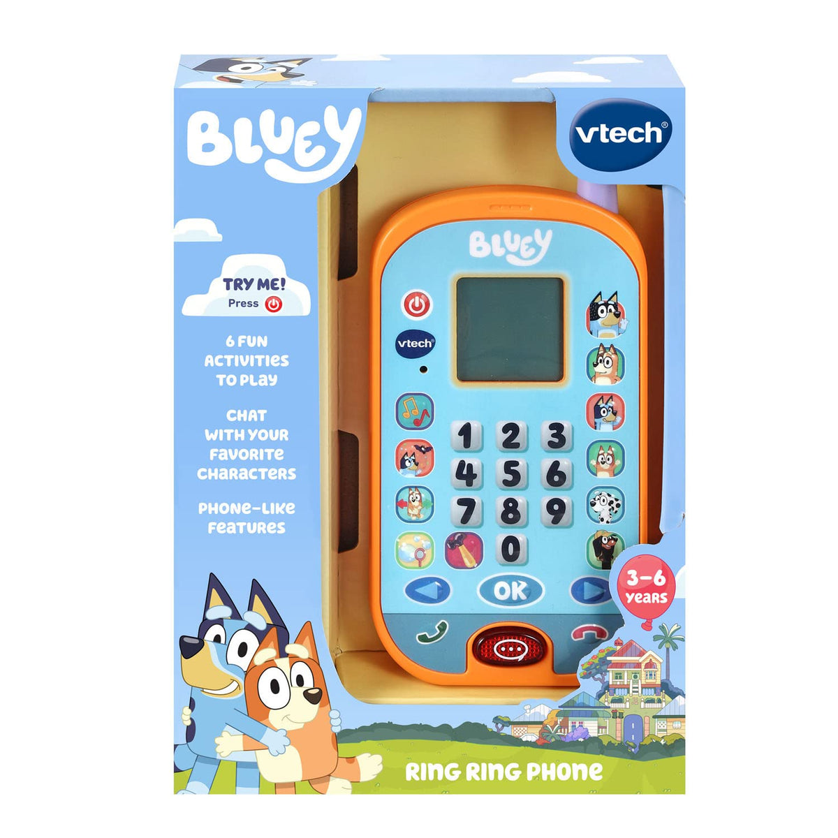 Bluey Ring Ring Phone with Games & Voice Activation – Smart Kids Planet