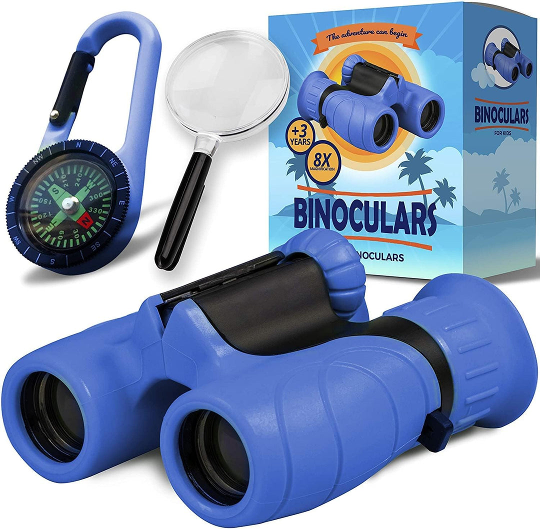 Kids Binoculars 8x21 - Shockproof Nature Exploring Toy | Ages 3-8