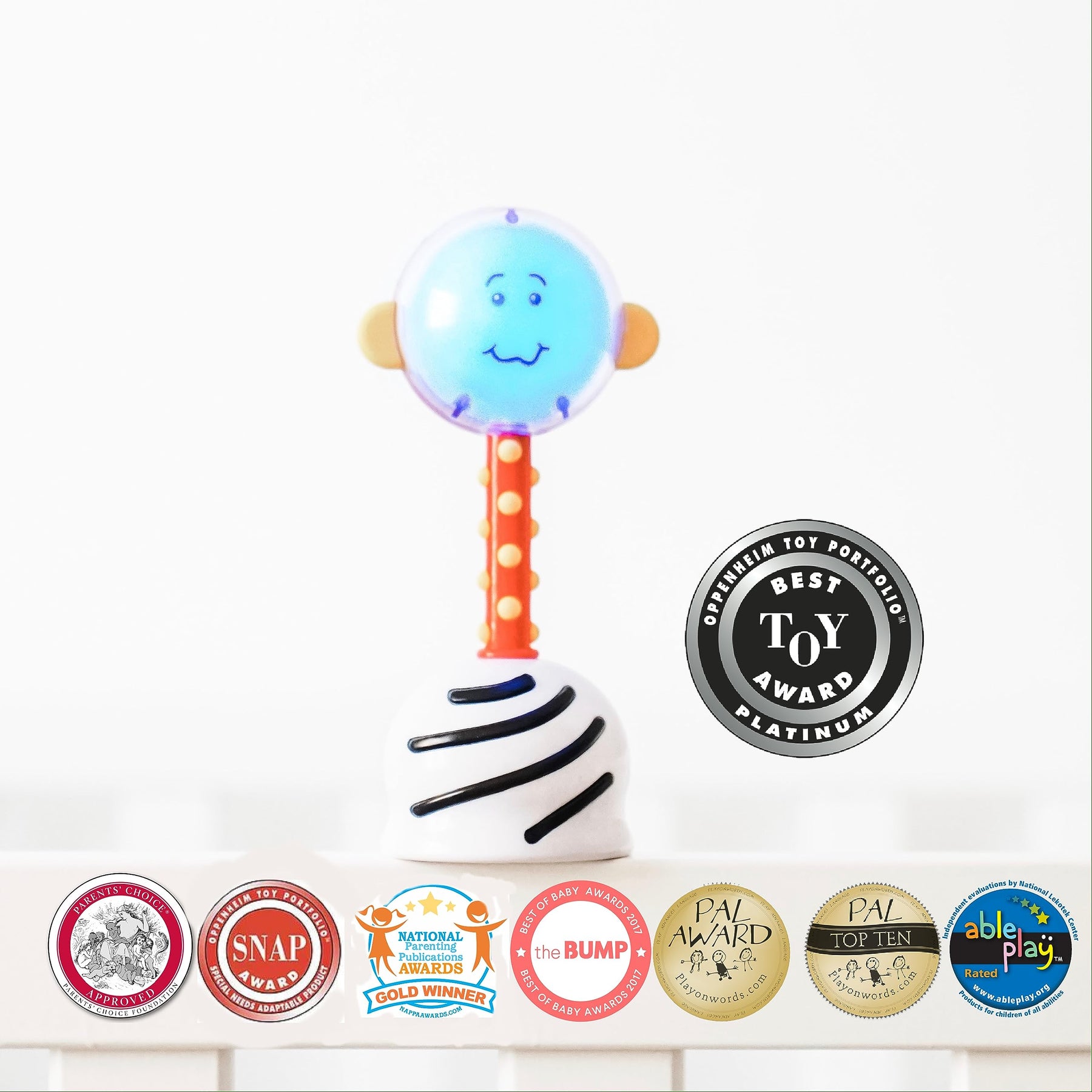 Planet Rattles Light-Up Developmental Baby Rattle ,Infants Multi-Activity Toy – Smart ...