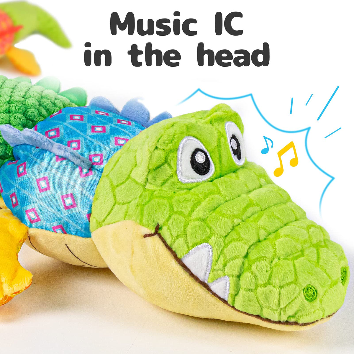 The Cuddle Croc, Musical Stuffed Infant Activity Toy with Teether, Rat ...