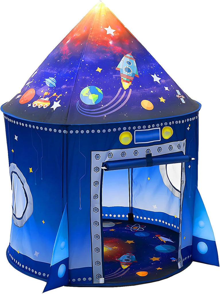 Blast Off to Adventure Rocket Ship Play Tent for Kids Indoor Outdoor S – Smart Kids Planet