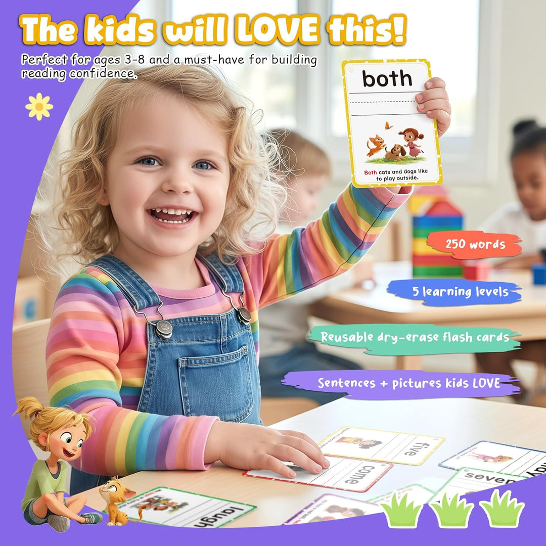 Reading Success Sight Word Flash Cards for Growing Learners