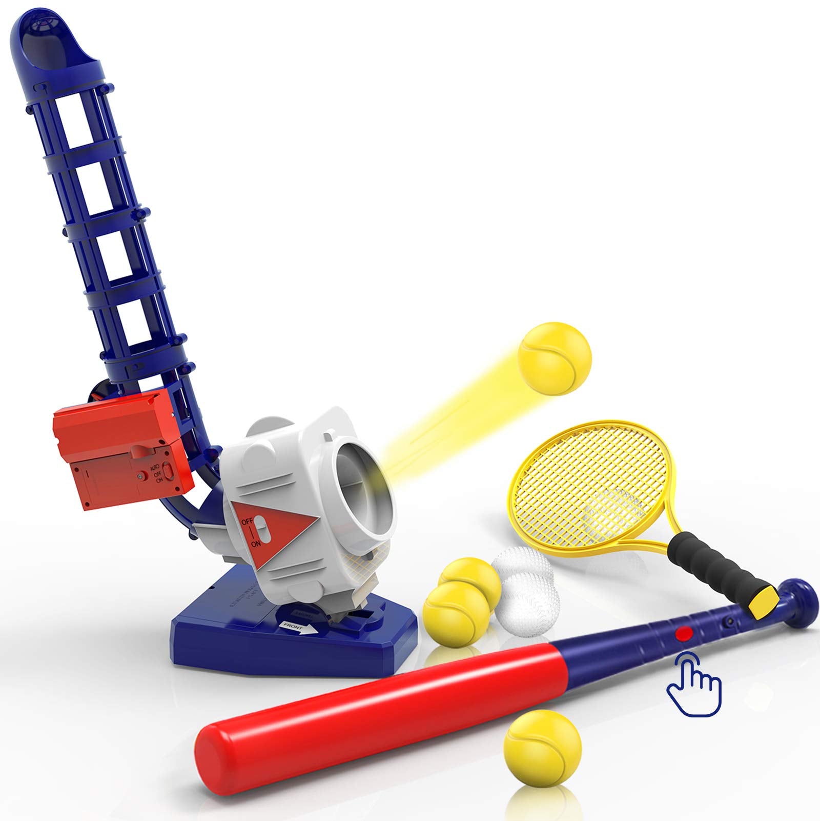 My First Baseball & Tennis Pitching Machine – Smart Kids Planet