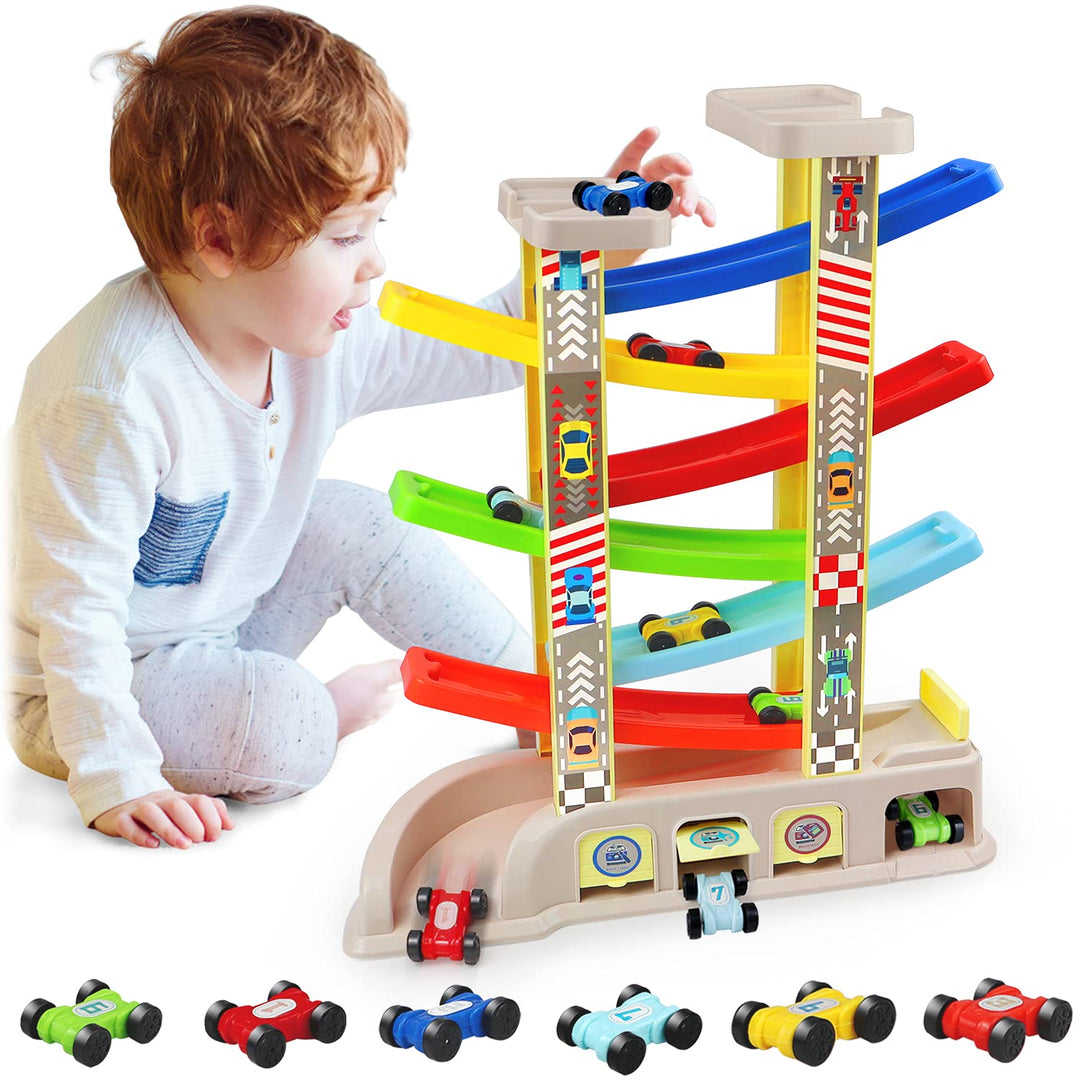Gift For Year Old Boy Wooden Wooden Race Track Toddler Toys For
