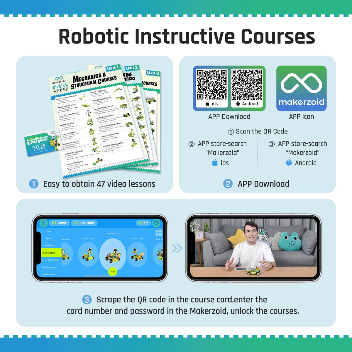 Wonderbots Coding Coding Robot Master: 200+ Fun Educational Bots in 1 App-Controlled Kit ...