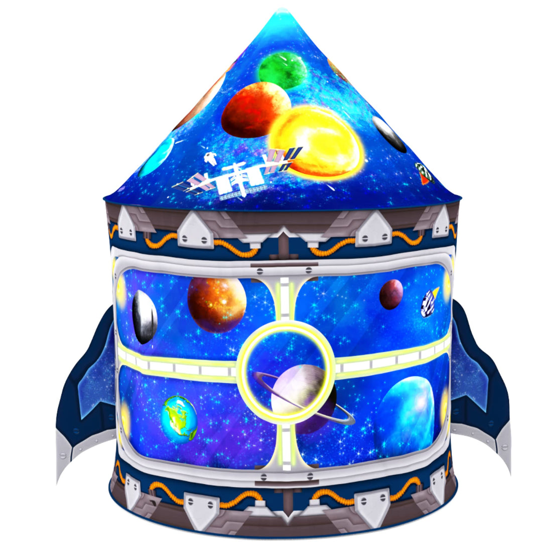 rocket ship tent AWESOME Rocket Ship Play Tent with Cape and Mask – Smart Kids Planet