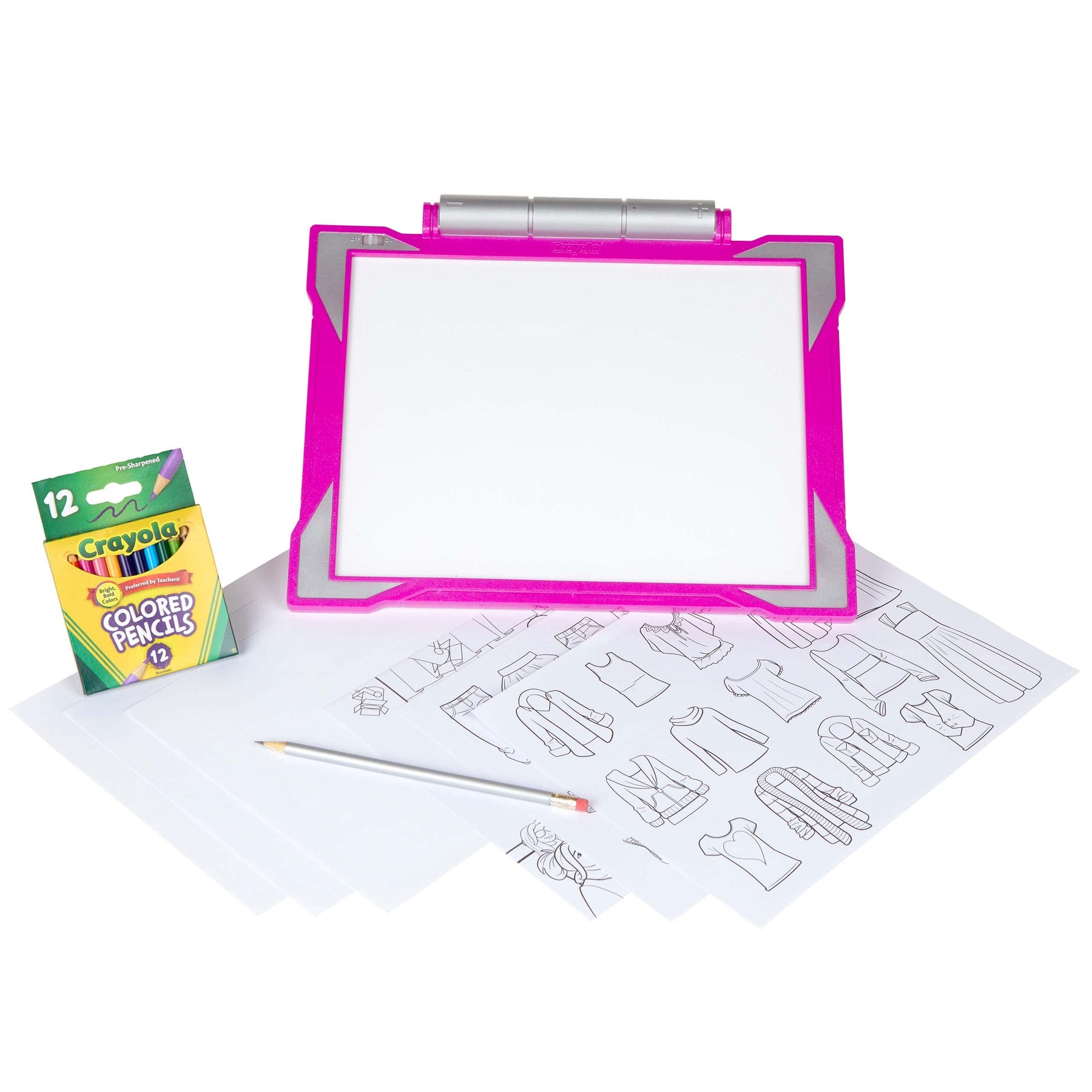 Crayola Light Up Tracing Pad Pink And Orange Crayola Light Up