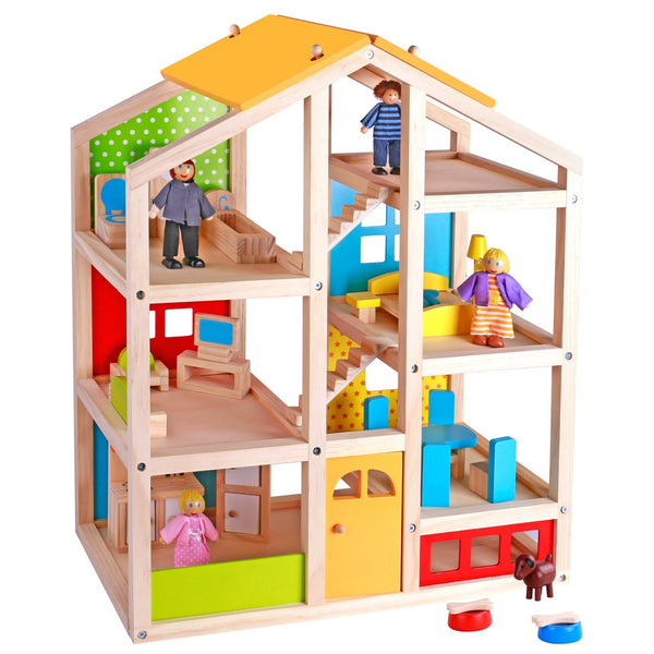 My Wooden Dollhouse Family Set – Smart Kids Planet