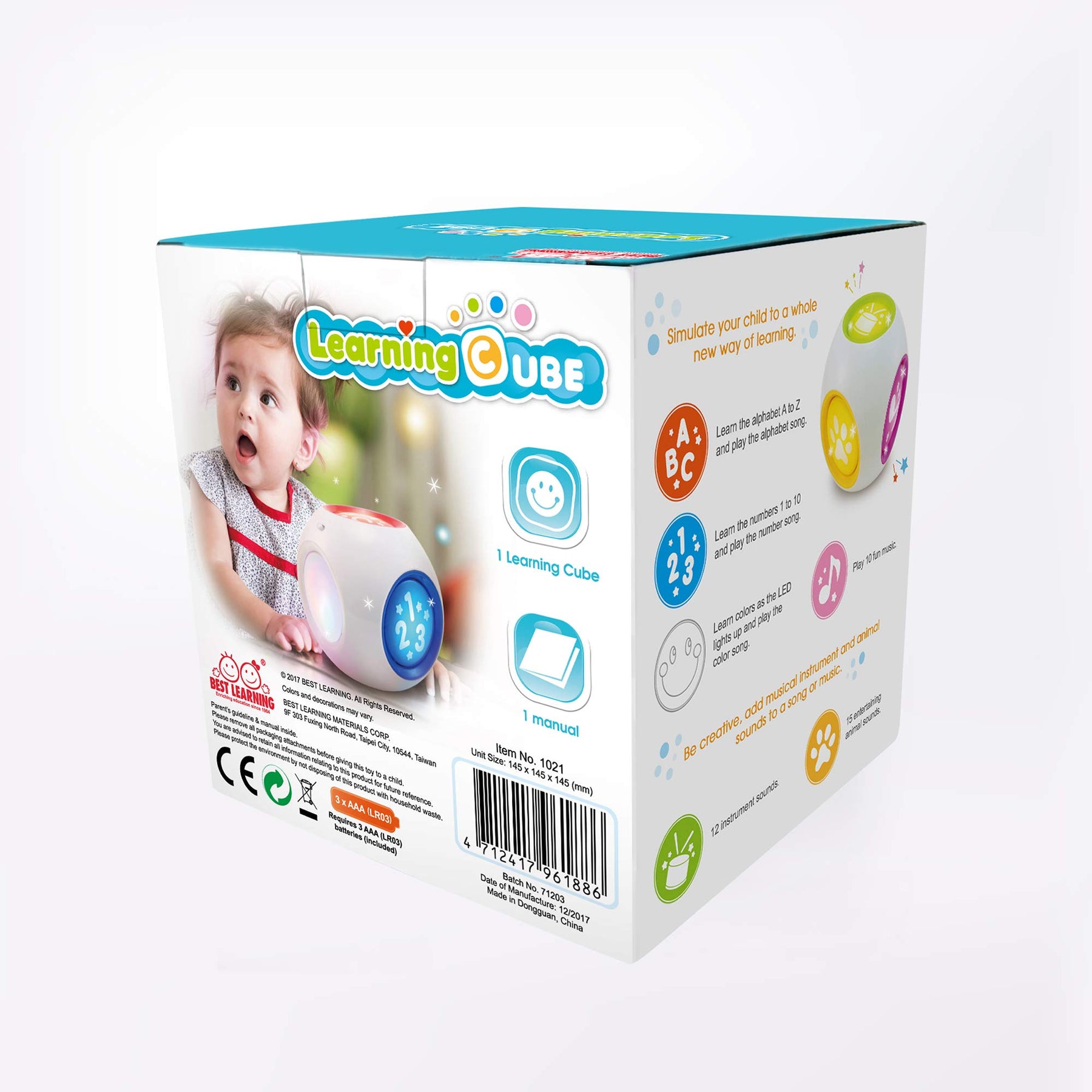 Interactive Learning Cube Interactive 3D Learning Cube | Creative Toys for 1 Year Olds – Smart ...