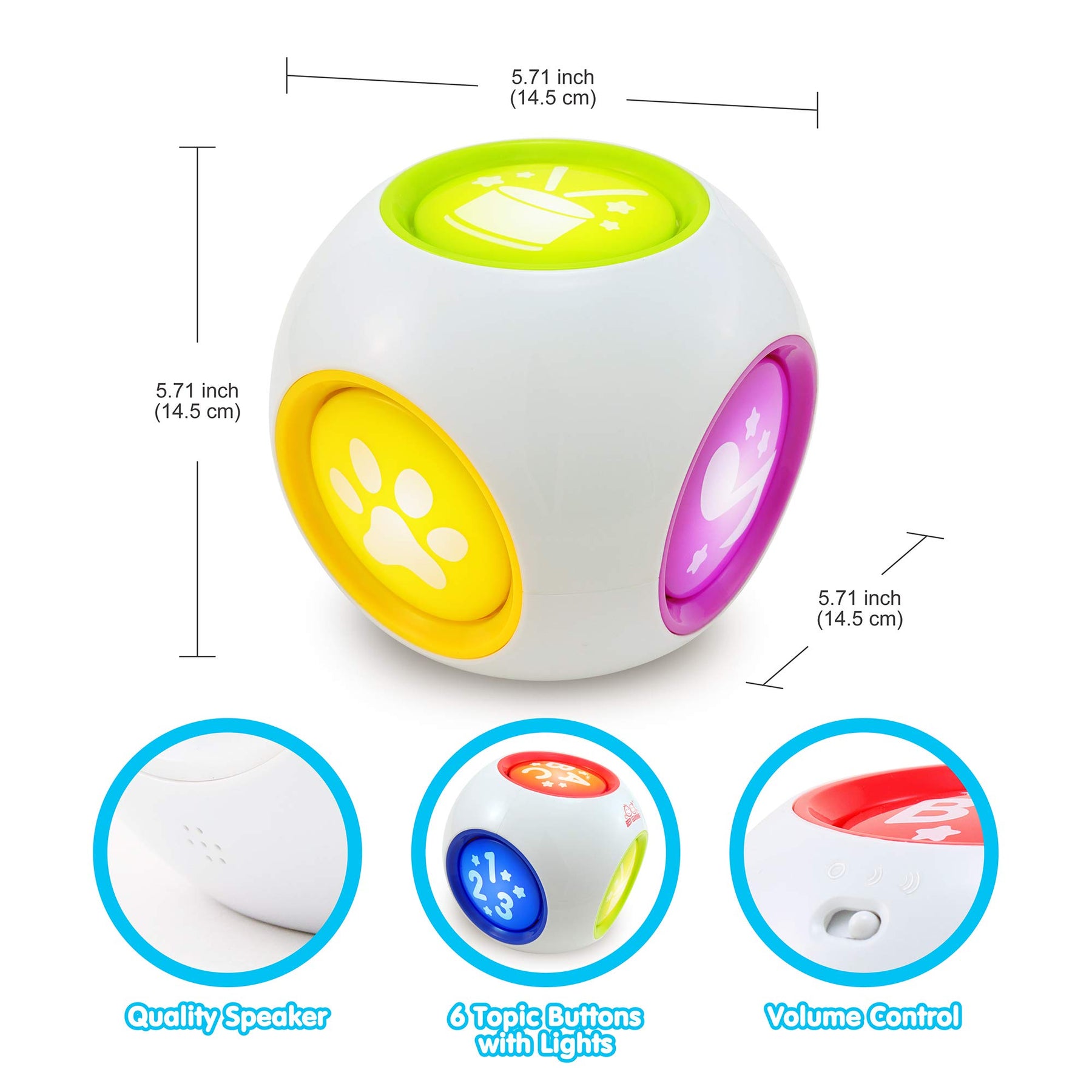 Interactive Learning Cube Interactive 3D Learning Cube | Creative Toys for 1 Year Olds – Smart ...