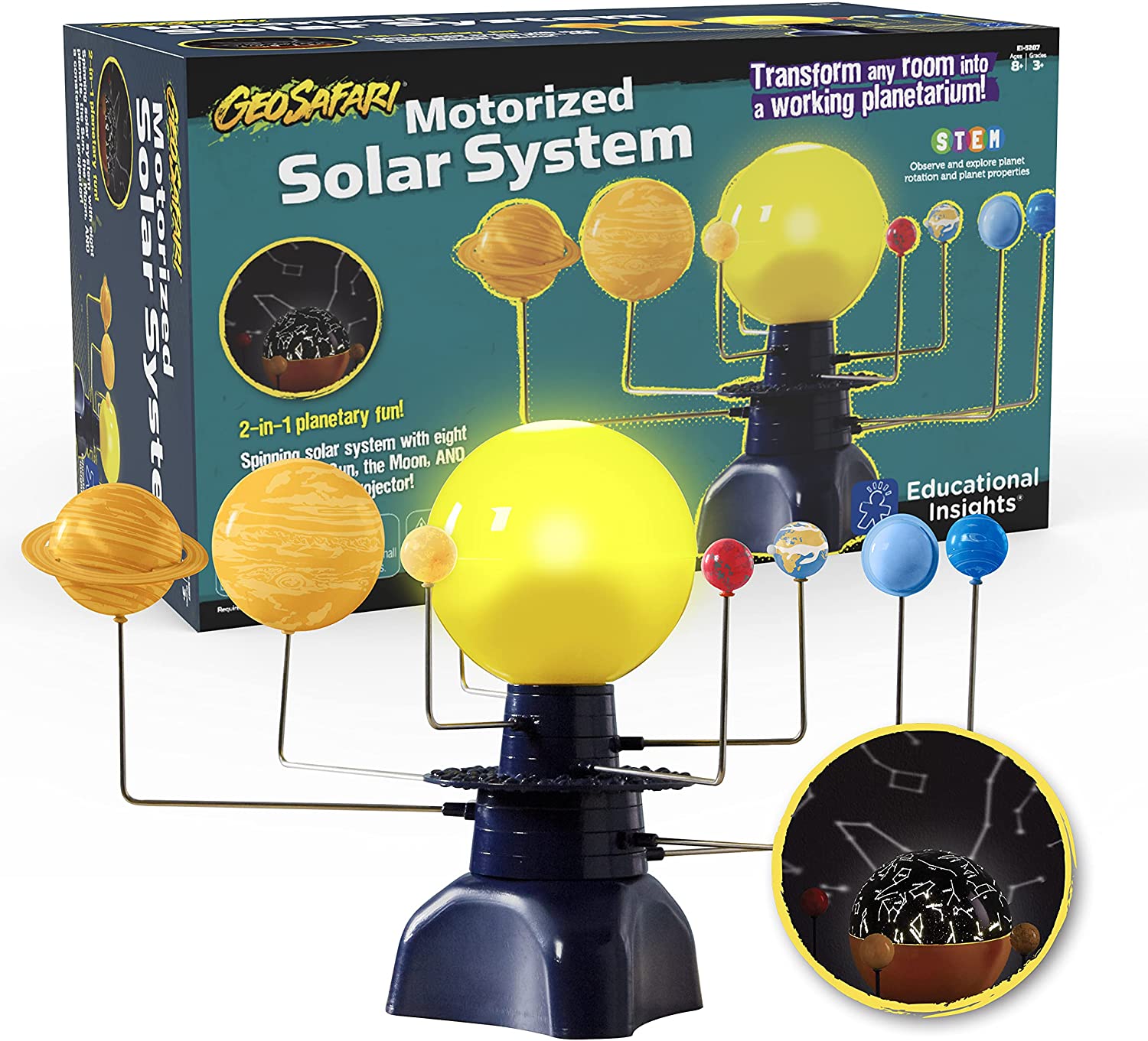 how motorized solar system model work