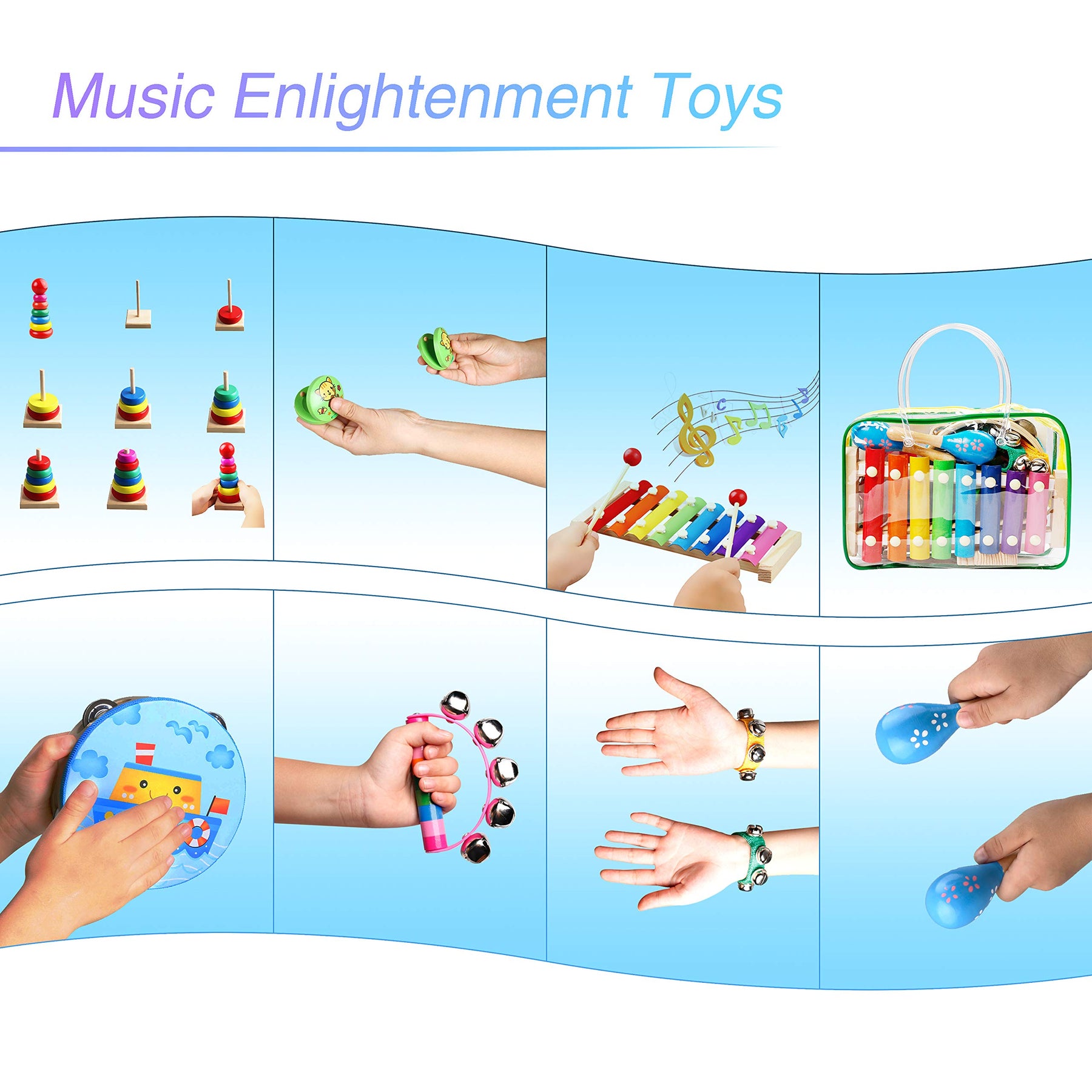 Child Handheld Musical Instruments Wooden Kids Music Instruments – Smart Kids Planet