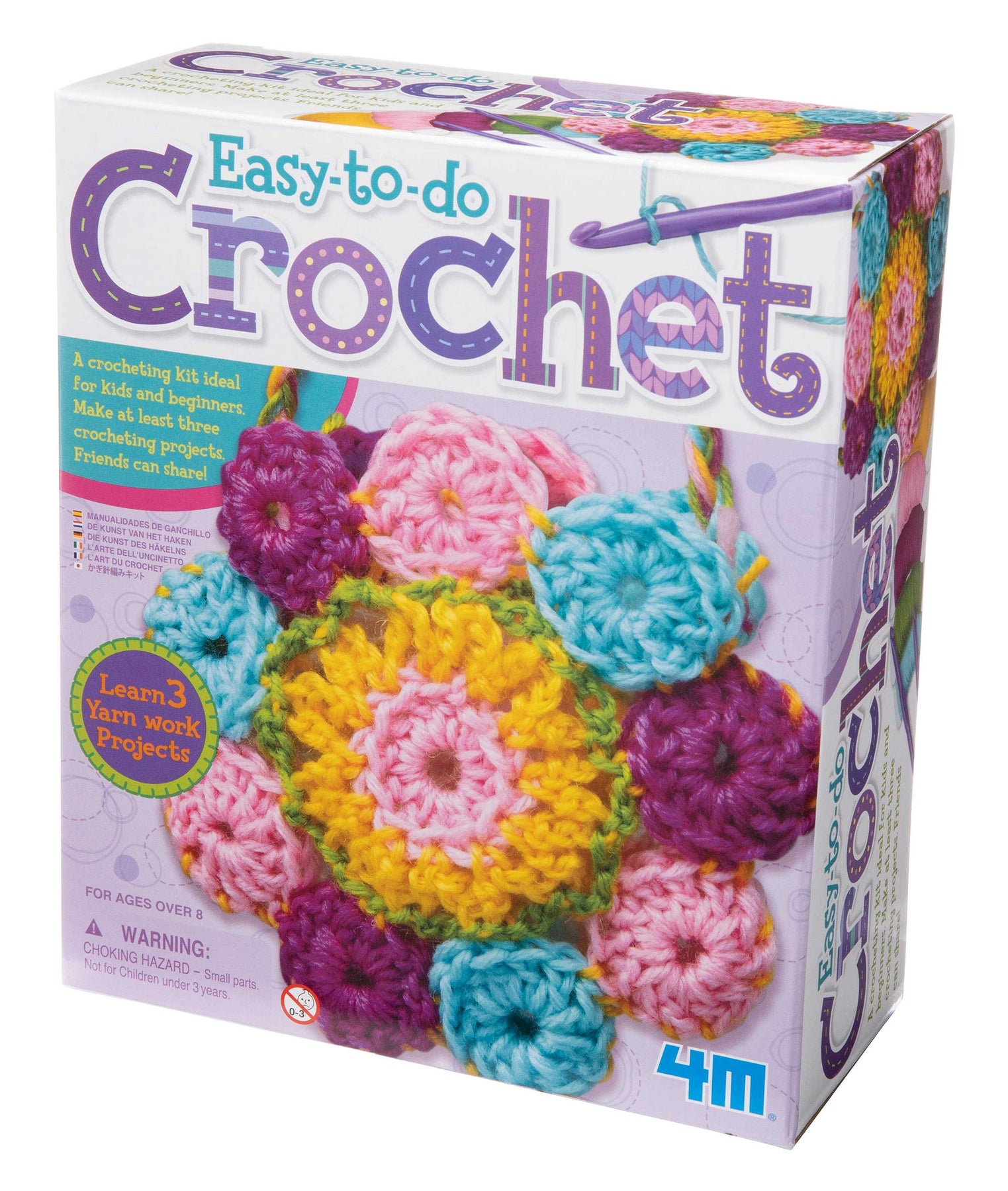 Beginner Crochet Kit Let's Start Crocheting Complete Set Three Project  Guide