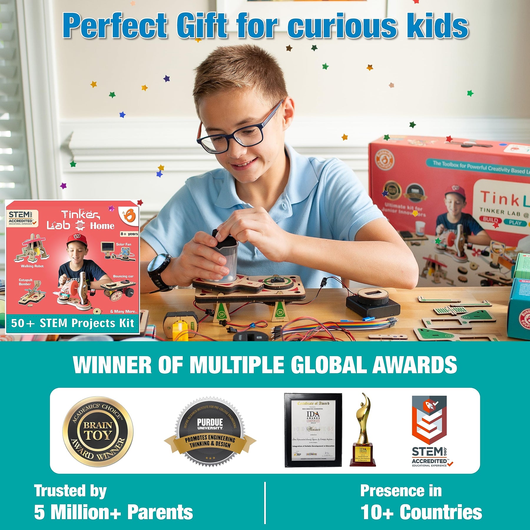 STEM Adventure Project Kit with 50+ Fun Science Experiments | Educatio ...