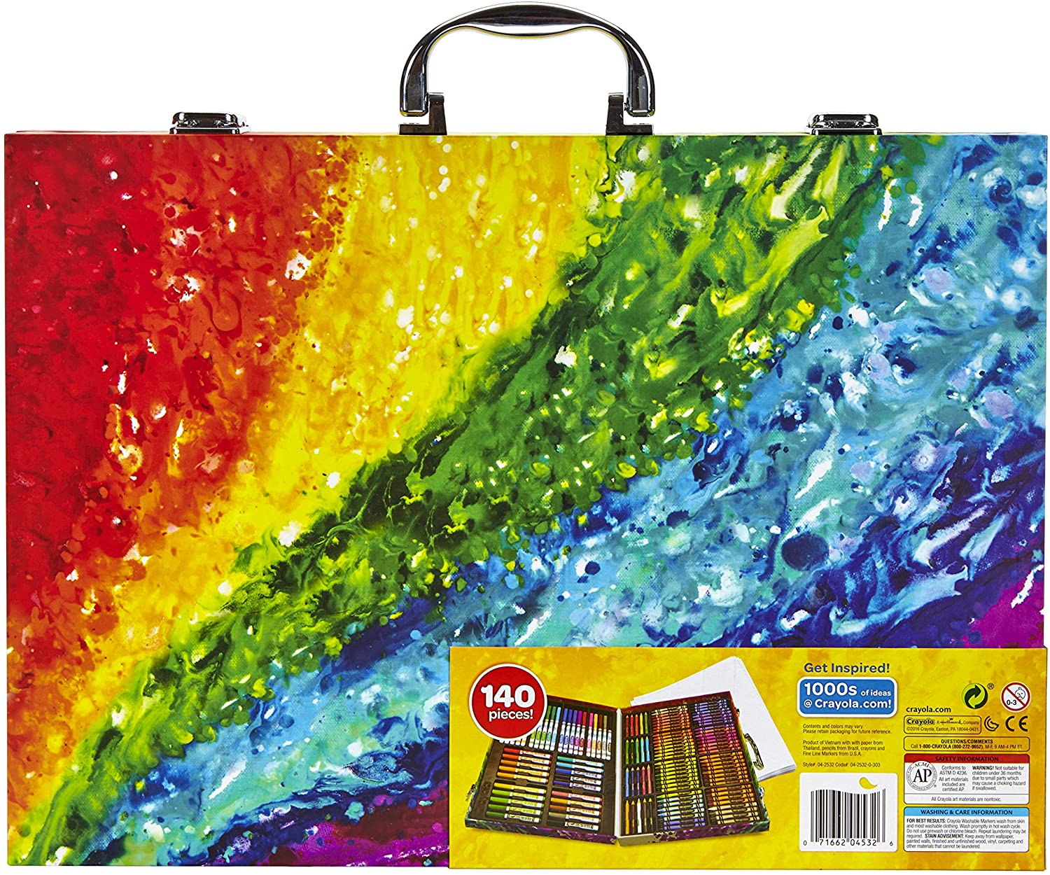 Crayola Arcoiris Artist's Briefcase 140 Pieces