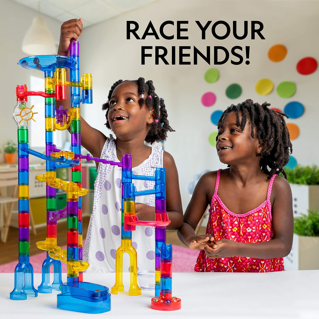 Glow In The Dark 250 Piece Marble Run – Construction Set – Smart